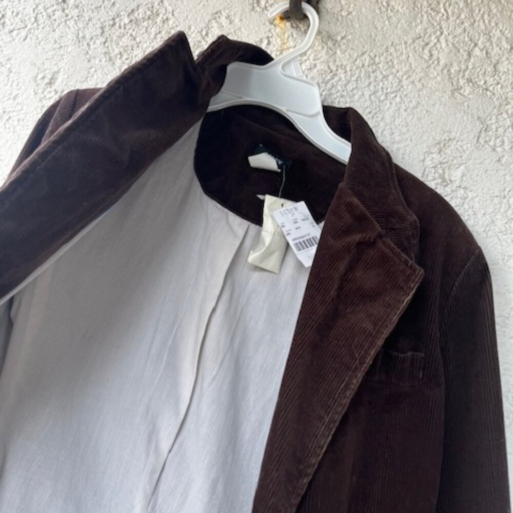 Vintage J. Crew Chocolate Brown Corduroy Blazer – new with tags - Picture 9 of 10